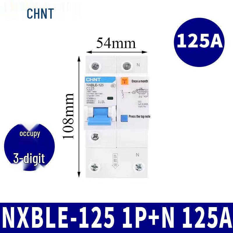 Chint Leakage Protector Circuit Breaker: 2P, 1P3P+N, 4P with Leakage Protection (32A, 20A, 40A, 63A) Air Switch