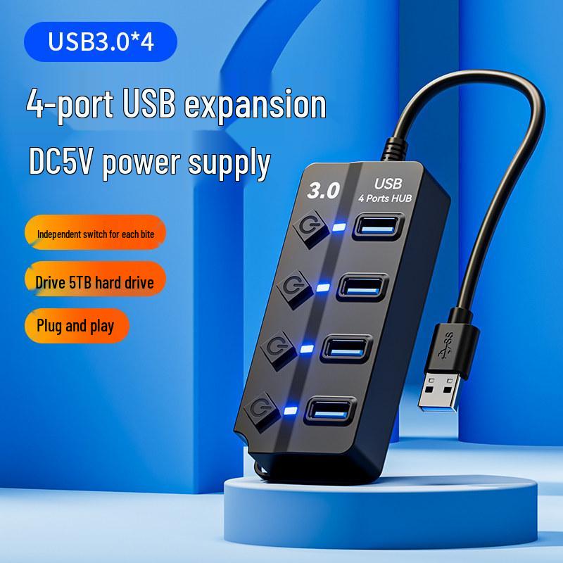 USB 3.0 Multi-Port Desktop Adapter - 4/7 Ports Extension Cord