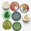 Botanical Monstera Leaf Wax Seal Stamp Classic Plant Vintage Sealing Wax Stamp Retro 25mm Removable Brass Head for Wedding Invit