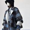 New Autumn and Winter Double-sided Wool Coat Short Korean Style Loose Small Plaid Woolen Coat