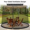 Outdoor Patio Umbrella Screen Mosquito Netting for Patio Porch   Water Pipe Mosquito Net for 7 11ft Umbrellas Patio