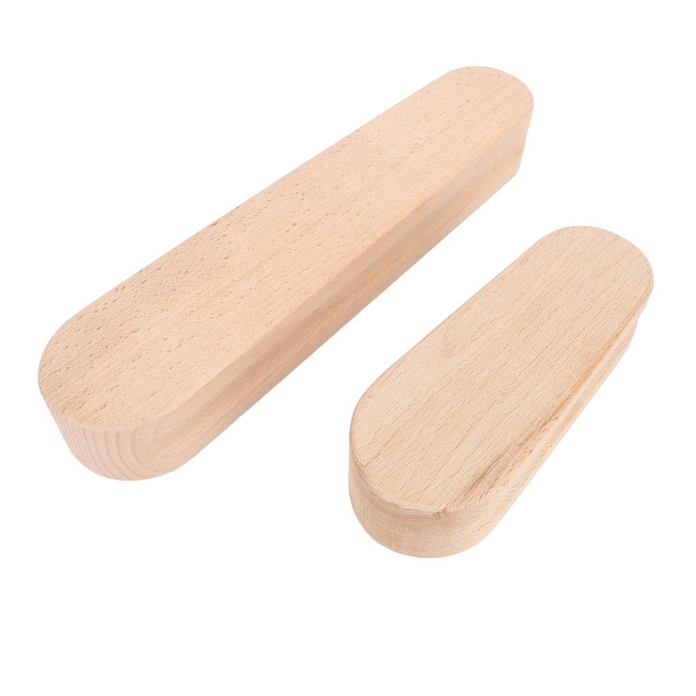 2Pcs Double Side Grooved Sewing Press Block Solid Heavy Wood Quilting Tool  Quilt Quilting Work