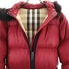 BURBERRY down coat 164CM Red Kid's Used