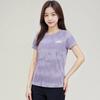 Li-Ning Fashionable Casual Versatile Short Sleeve Breathable Comfortable T-Shirt Women Tops Purple ATSW580-2