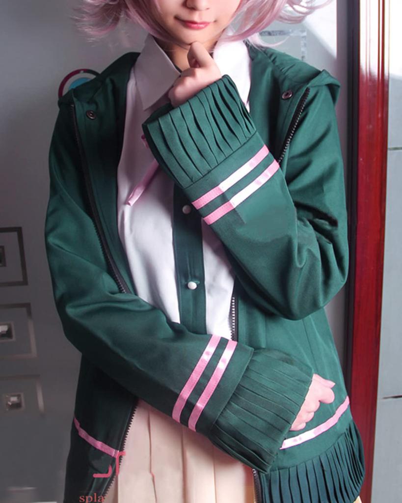Nanami Chiaki Cosplay Super High School Level Gamer Danganronpa Cosplay Costume for School and Stage Wear Chiaki Wig Size [Excellent Quality] Wig,