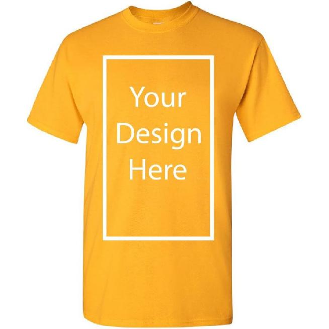 Add Your Own and Text Design Custom Personalized Adult T-Shirt Tee