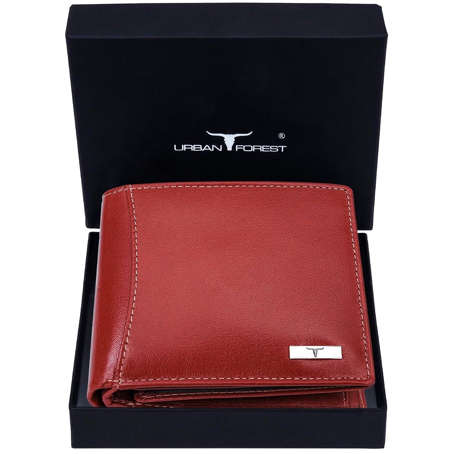 

Мужской кошелек из анилиновой кожи Oliver красный