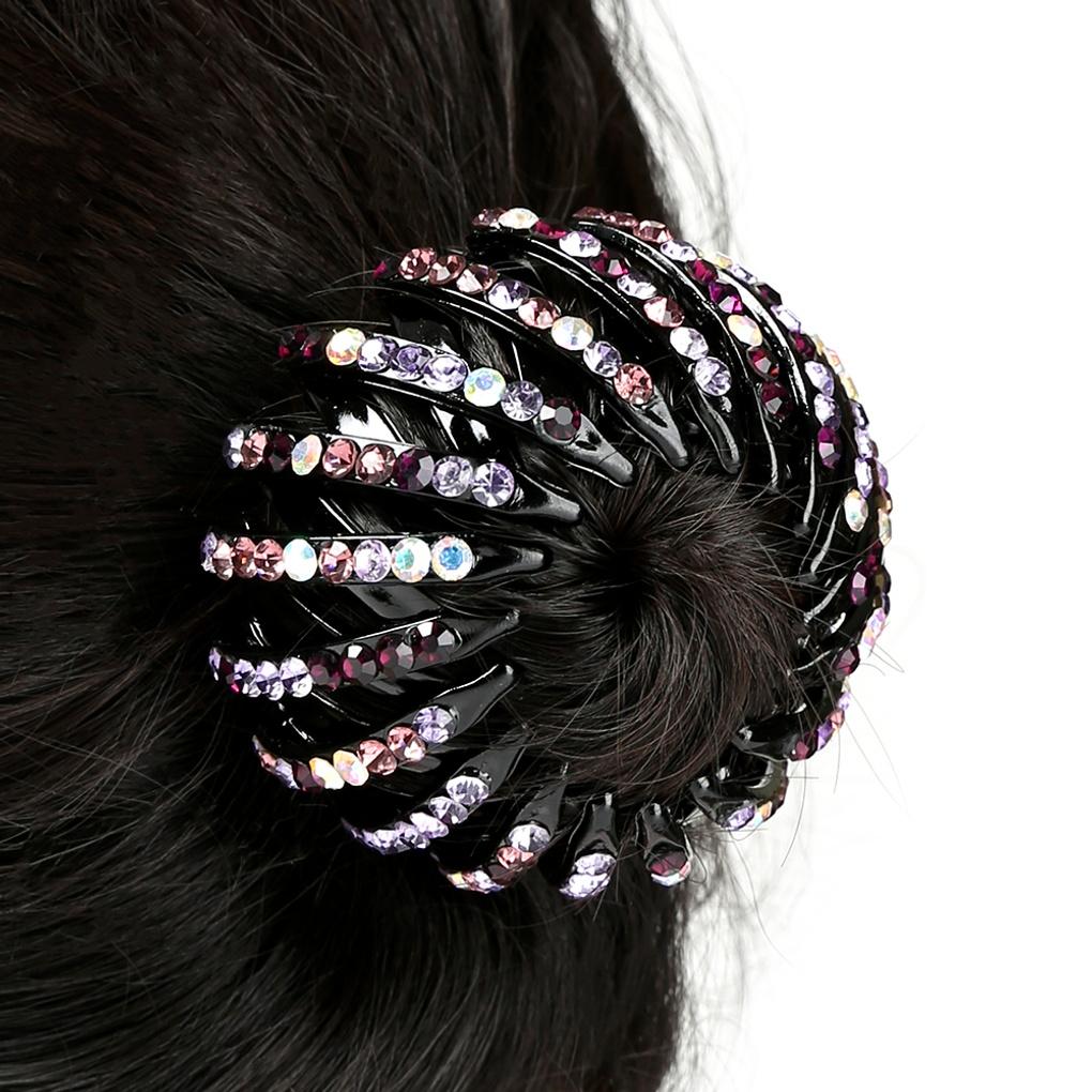 Damen Boldy Haaraccessoire (lila) Hochsteckfrisur Kubische Haarnadel