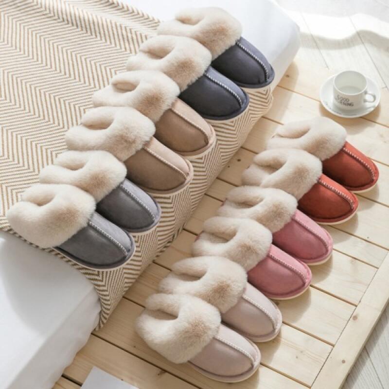 

Унисекс UGG Тапочки с мехом Офисные тапочки Red
