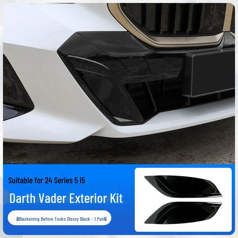 

Compatible with 24 BMW New 5 Series i5 models, Blacked Rearview Mirror Cover Horn & Protective Shell for 530 Modification.