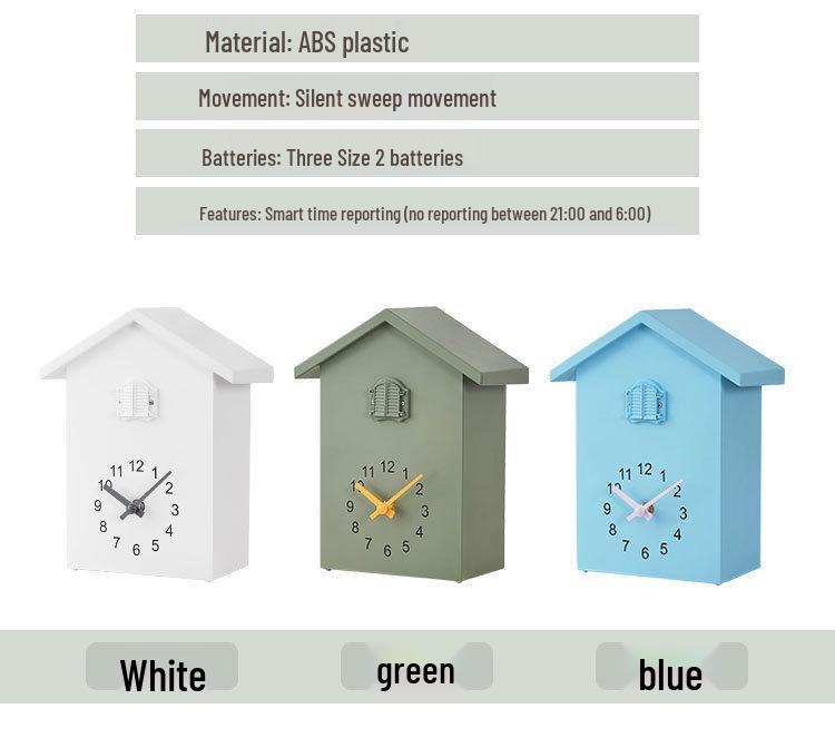 Yida Time Nordic Cuckoo Wall Clock T60 with Hourly Bird Chime