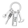 Hammer Dad Letters Keyring Dad Letters Father's Day Pendant  Father's Day Gifts