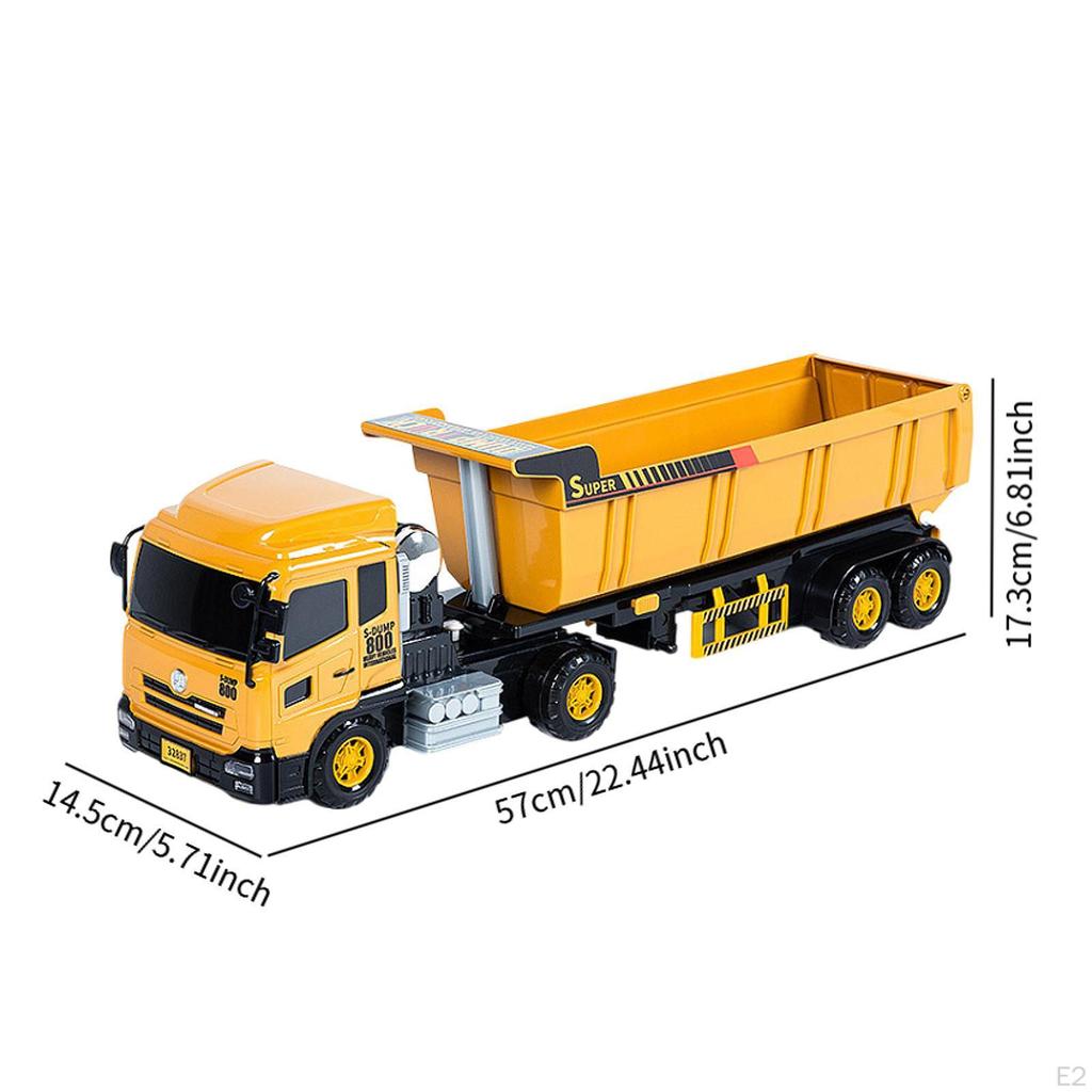 Dump Truck Toy Transport Vehicle Realistic Educational Engineering Push and Go for