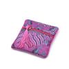 Women Exquisite Silk Jewelry Organizer New Chinese Style Embroidery Jewelry Storage Bag Wave Flower Zipper Bag