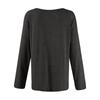 Women's V-neck Solid Color Casual Loose Long Sleeve T-shirt Top