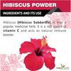 The Forest Herbs Natural Care From Nature Pure Hibiscus Flower Powder 200g (Pack Of 1) | Ideal for Hair pack, Face pack, Eating, and Hibiscus tea