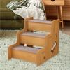 Dogs Ladder Puppy Stair Wooden Pets Puppy Essentials Dogs Accessories for Small Medium Older Cats High Bed Sofa Indoor Car