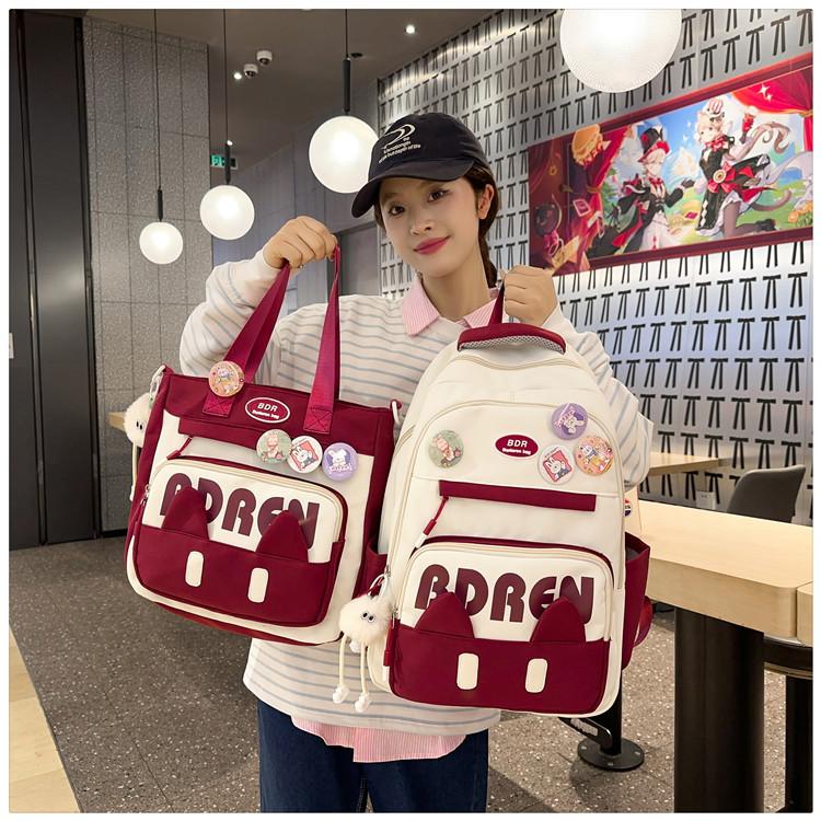 School bag children primary school students girls junior high school students large capacity cartoon backpack