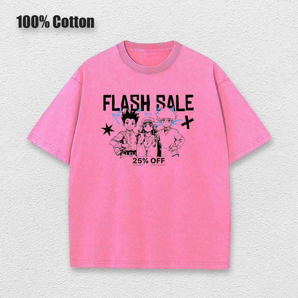 Punkové Anime Hunter x Hunter Prané Pánské Bavlněné Oblečení Grafické Manga Harajuku Trička Unisex Letní Top Pánské Streetwear