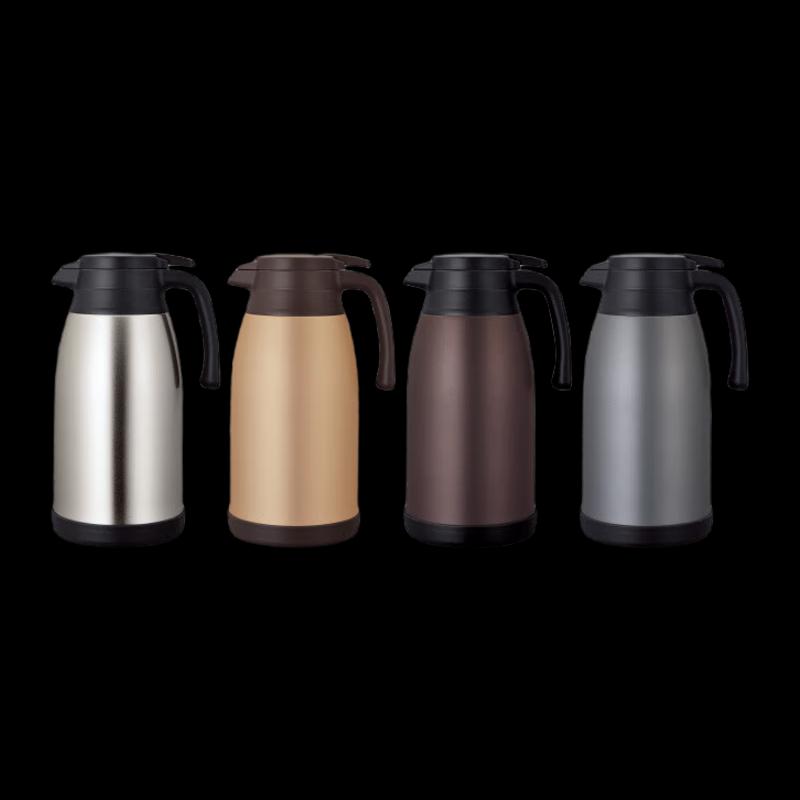 NHZHIW 1.9L Bamboo & Stainless Steel Insulated Vacuum Flask