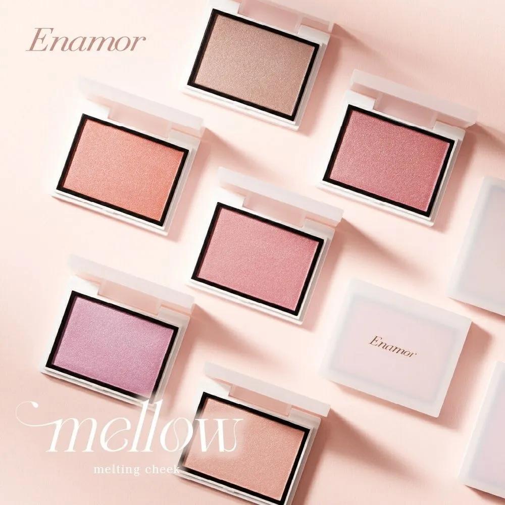 Enamor Enamor Mellow Melting Blusher 6 Shades Blush Cheek Powder 01 YOU