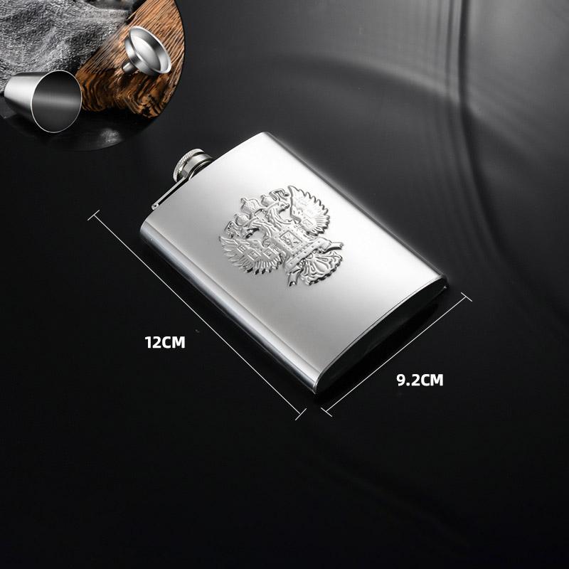 GIANXI Outdoor Stainless Steel Hip Flask Wine Whisky Pot With Leather Portable Travel Flask For Alcohol Drinkware