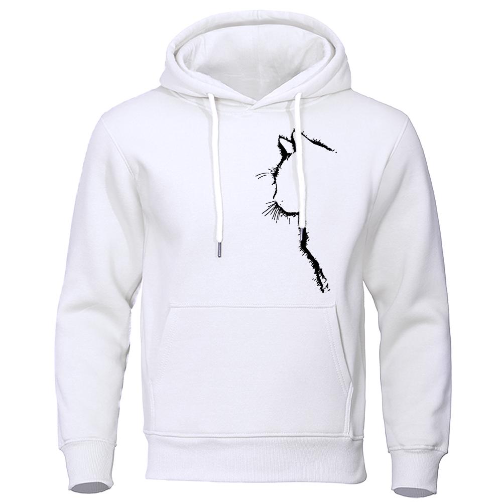 Männer Und Frauen Lange Ärmel Gedruckt Coole Katze Tier Sweatshirts Herbst Sportswear Streetwear Übergroßen