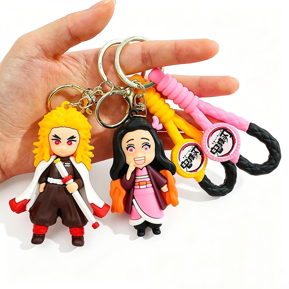 Cute Chibi Style Cartoon Girl Keychain Bag Pendant Doll Accessory