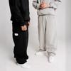 Europäische und amerikanische lässige einfache Paar modische elastische Taille lockere Multi-Pocket-Design Hose