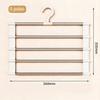 Multi-layer Stainless Steel Pants Rack Space Saving Closet Organizer Non-slip Magic Hanger for Trousers