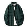 Spring and Autumn Long Sleeved Checkered Shirt for Men, Retro Loose Casual Shirt Jacket