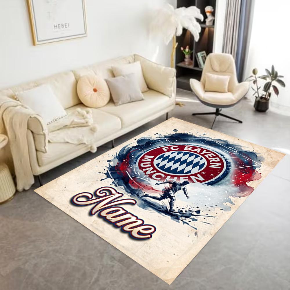 Bayern Munich Soccer Art Carpet Perfect for Entryway Kitchen Decorate Room Outdoor Anti-slip Rug Decorate Offices
