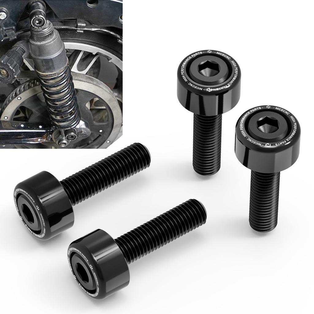 Carbon Steel Motorcycle Rear Shock Absorber Bolts for Harley Street Glide FLHX 2006-2017 2018 2019 2020 2021 2022 2023 2024