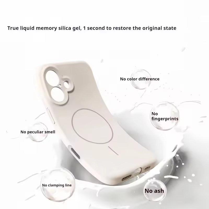 High Quality Liquid Silicone For Magsafe Case For iPhone 17 16 15 14 13 12 Pro Max Plus Magnetic Wireless Charger Fundas Protector Cover