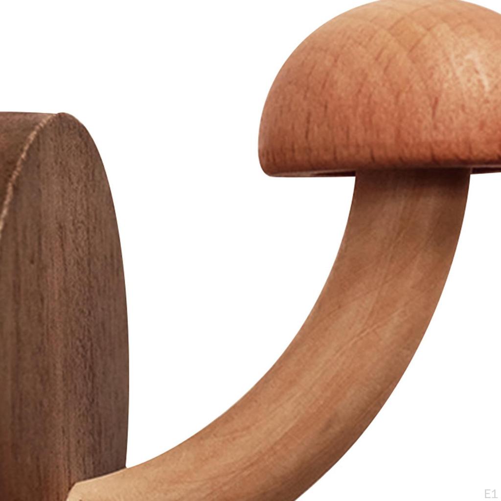 Hook, Wooden Coat Rear Door Hanger, Non-punch Hook for Kitchen, Door,