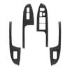 4Pcs Carbon Fiber Window Lift Switch Cover Trim Fits Honda Accord Sedan 2003-07