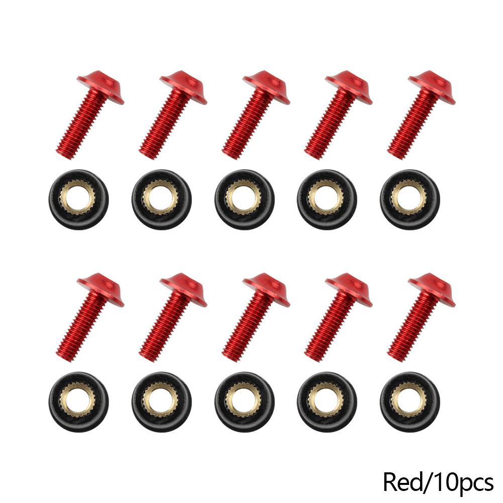 10 bucăți M5x16mm șuruburi parbriz motociclete șuruburi piuliță dispozitiv de fixare pentru Honda Suzuki Yamaha Kawasaki