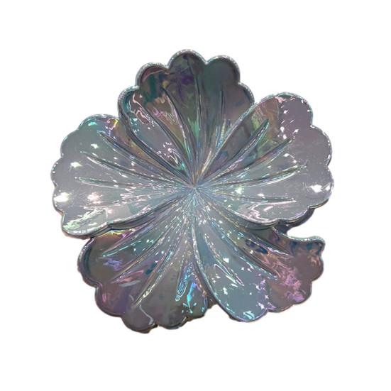 Women Hair Claw Flower Design Back Head Hair Clip Non-Slip Grip Bright Colors Shark Hair Claw Hair Accessory