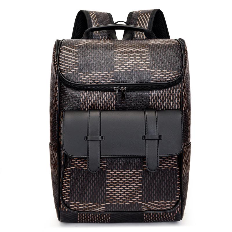 

Unisex Large Capacity Backpack for Work, School, and Casual Fashion кофейный