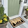 American Country Style Entry Door Mat Anti Slip Dust Removal Entryway Welcome Carpet Home Decoration
