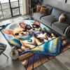 Chihuahua Printed Area Rug, Crystal Velvet, Non-Slip Bedroom & Living Room Carpet, 100% Polyester Home Decor Mat