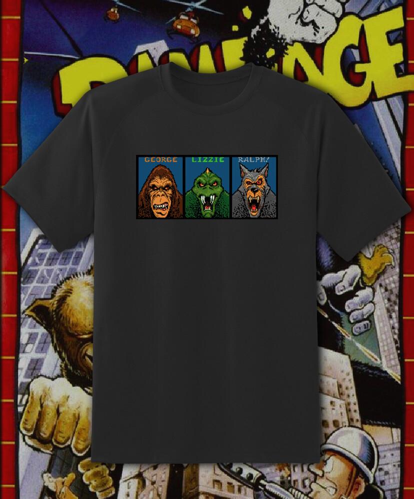 Rampage Mug Shots Видеоигра Аркада Ретро Игра Футболка Быстрая доставка! Футболка Unisex XXXXL