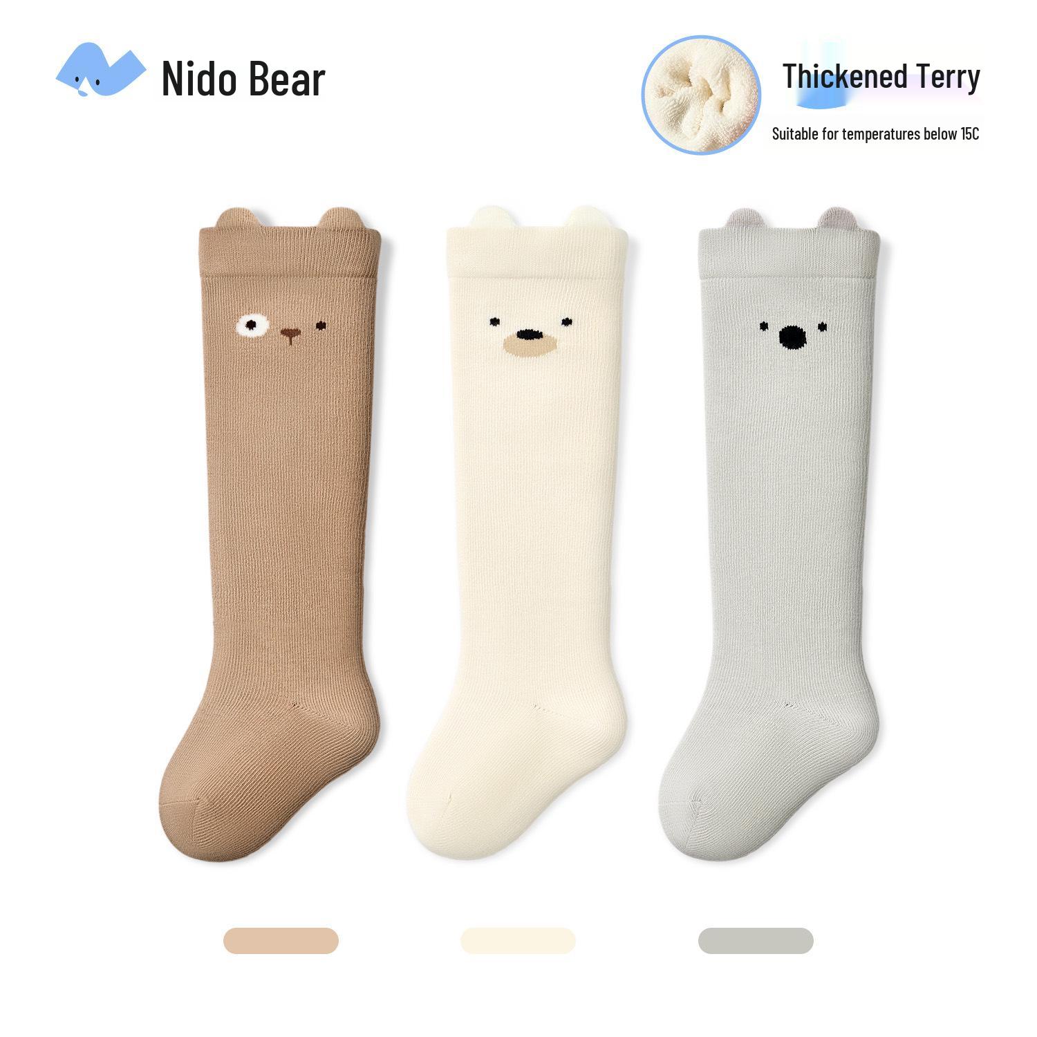 

Детская Зимняя Коллекция: Теплые хлопковые носки до колена на флисовой подкладке Nidoran для новорожденных 0-6 Months (6-8cm foot length)