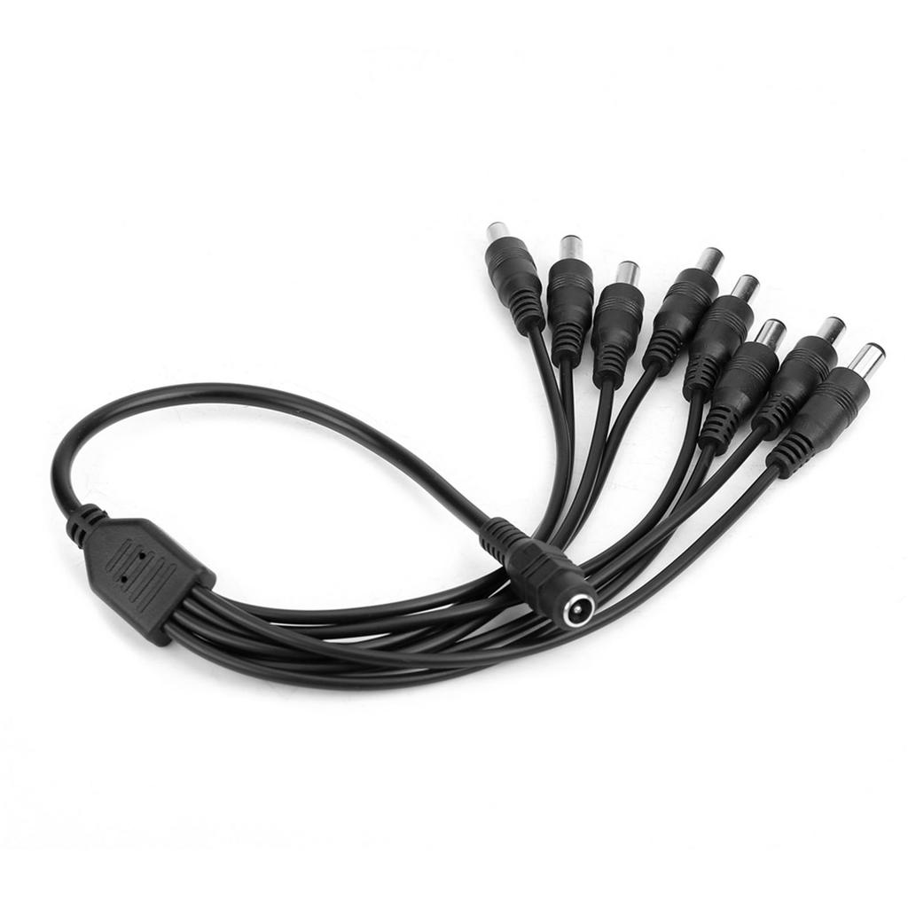 DC 12V 1 Female to 8 Male Power Supply Splitter Cable Adapter Converter for CCTV Camera