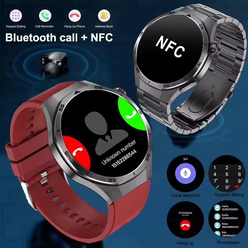 2025 New High Precision ECG+PPG Lipids Uric Acid Smart Watch Men Blood Pressure Body Fat Health NFC Sport Call Smartwatch for HUAWEI