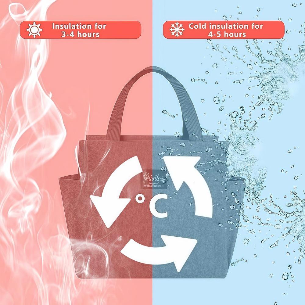 Large-capacity Insulated Lunch Bag, Unisex, Keeps Food Hot or Cold, Perfect for Work, School, or Picnics.xtz