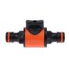1Pc 16Mm Equal Garden Hose Shut Off Valve Fitting Plastic Tubing Tap Adapter Quick Joint For Watering Irrigation Car Wash