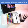 1 Set Solid Watercolor Set Solid Concentration 50/72/90 Colors DIY Portable Artist