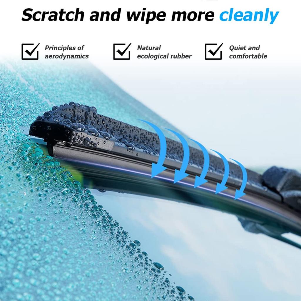 Car Windshield Wiper Strips, DIY Silicone Car Frameless Window Boneless Replacement