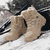 Warm Fur Tactical Military Boots Men Boots Special Force Desert Combat Army Boots Outdoor Hiking Boots Ankle Shoes Men Work Saft